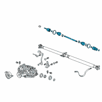 OEM 2010 Acura RDX Driveshaft Assembly, Passenger Side Diagram - 42310-STK-A02