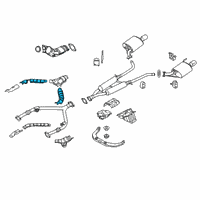 OEM 2018 Infiniti Q70 INSULATOR-Heat, Front Tube Upper Diagram - 20516-JK02A