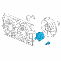 OEM 2009 Chevrolet Impala Fan Motor Diagram - 89018695