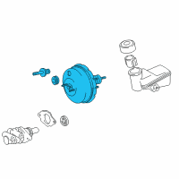 OEM Toyota Prius Booster Assembly Diagram - 44610-52051