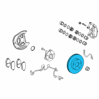 OEM 2015 Lexus GS450h Disc, FR LH Diagram - 43516-30041