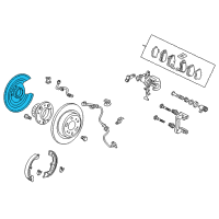 OEM Acura TL Plate, Passenger Side Back Diagram - 43110-TK5-A01