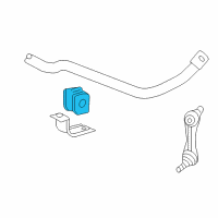 OEM 2007 Chevrolet Corvette Stabilizer Bar Insulator Diagram - 10387838