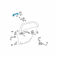 OEM 2007 Toyota Yaris Handle, Outside Diagram - 69211-52090-C0