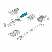 OEM Kia Optima Catalytic Converter Assembly Diagram - 289503E180