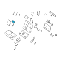 OEM 2016 Nissan Pathfinder Cup Holder Assembly Diagram - 88337-3JA0A