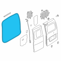 OEM 2018 Chevrolet City Express Weatherstrip On Body Diagram - 19316986