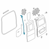 OEM 2018 Chevrolet City Express Door Weatherstrip Diagram - 19316987