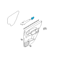 OEM 2008 Hyundai Tucson Cover Assembly-Rear Door Arm Rest, RH Diagram - 83360-2E010-U7