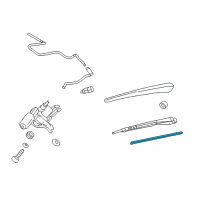 OEM 2013 Cadillac SRX Rear Blade Diagram - 20825882