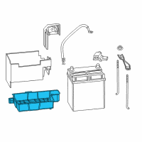 OEM Honda HR-V Box, Battery (B24L) (Neosoft Blue) Diagram - 31521-T5A-000