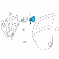 OEM Chevrolet HHR Handle, Inside Diagram - 19299614