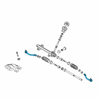 OEM 2018 Kia Forte5 End Assembly-Tie Rod, LH Diagram - 56820B0000
