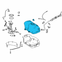 OEM 2019 Toyota Avalon Fuel Tank Diagram - 77001-06250