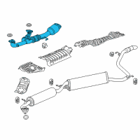 OEM 2018 Honda Odyssey Converter Diagram - 18150-5MR-A51