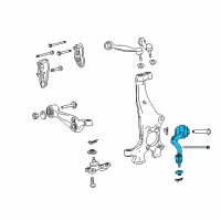 OEM 2017 Lexus LS460 Front Suspension Arm Set Lower No.2 Left Diagram - 48670-59025