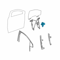 OEM 2022 Cadillac XT5 Window Motor Diagram - 84631509