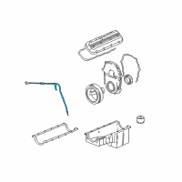 OEM Chevrolet Silverado 3500 Classic Tube Asm-Oil Level Indicator Diagram - 12570590