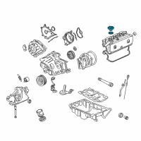 OEM 2006 Acura RSX Cap Assembly, Oil Filler Diagram - 15610-P5A-A01