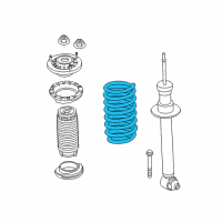 OEM 2018 BMW 530e Rear Coil Spring Diagram - 33-53-6-879-963