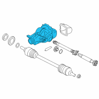 OEM 2017 BMW X4 Rear Axle Drive Differential Diagram - 33-10-7-636-994