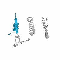 OEM Infiniti FX37 ABSORBER Kit-Shock, Front Diagram - E6110-6WY0A