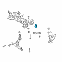 OEM 2022 Hyundai Ioniq Bushing-Crossmember Mounting Diagram - 62486-F2000