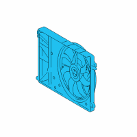 OEM Toyota Fan Module Diagram - 16360-F0010