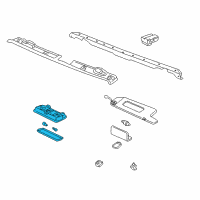 OEM 1997 Toyota Celica Map Lamp Assembly Diagram - 81260-14080-B6