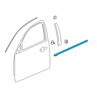 OEM 2020 Buick Regal TourX Belt Molding Diagram - 39186441