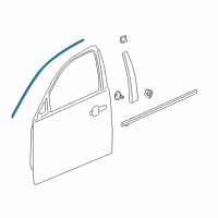 OEM 2020 Buick Regal Sportback Reveal Molding Diagram - 13463858