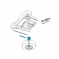 OEM Ram WINCH-Spare Tire Carrier Diagram - 52013519AE