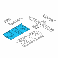 OEM Hyundai Elantra GT Panel Assembly-Center Floor Side, R Diagram - 65120-A5001