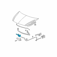 OEM 2007 Honda Fit Lock Assembly, Hood (Security Switch) Diagram - 74120-SLN-A12