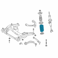 OEM 2015 BMW 640i xDrive Gran Coupe Coil Springs Diagram - 31336796791