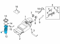 OEM 2021 Nissan Frontier Pump COMPL-Fuel Diagram - 17040-9BT0A