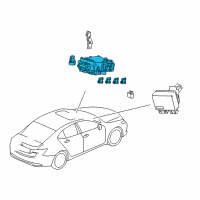 OEM 2020 Acura TLX Box Assembly, Fuse Diagram - 38200-TZ3-A14