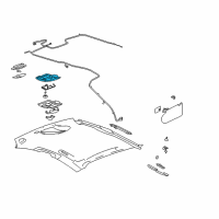 OEM 2004 Pontiac Grand Prix Retainer-Roof Console Diagram - 10343039