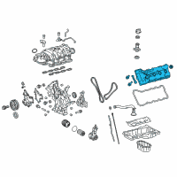 OEM 2018 Lexus GX460 Cover Sub-Assembly, Cylinder Diagram - 11201-0S010