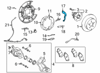 OEM 2017 Toyota Prius V Adjust Lever Diagram - 46611-47020