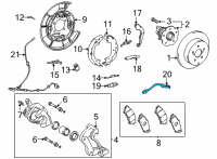 OEM 2020 Toyota Mirai Brake Hose Diagram - 90947-02F87