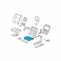 OEM Honda Pad, L. FR. Seat Cushion Diagram - 81537-SZA-A41