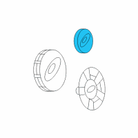 OEM 2005 Ford Freestar Wheel Cover Diagram - 3F2Z-1130-DA