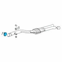 OEM 2020 Toyota GR Supra Catalytic Converter Clamp Diagram - 90118-WA387