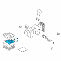 OEM Toyota 4Runner Heater Assembly, Seat Diagram - 87510-35030