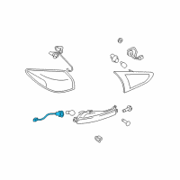OEM 2008 Infiniti EX35 Socket Assy-Rear Combination Lamp, Lh Diagram - 26556-1BA1A