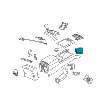 OEM 2007 Jeep Commander CUPHOLDER-Floor Console Diagram - 5143592AB