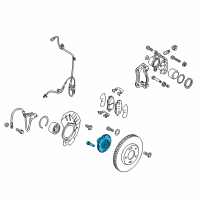 OEM Kia Soul EV Front Wheel Hub Assembly Diagram - 517502K000