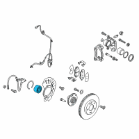 OEM 2015 Kia Soul Front Wheel Hub Bearing Diagram - 517200Q000