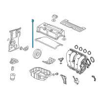 OEM 2013 Honda CR-V Gauge Complete, Oil Le Diagram - 15650-R5C-A01